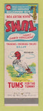 Matchbook Cover - Tums Antacid Redhead Duck