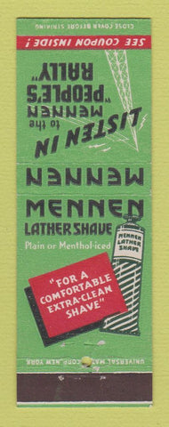 Matchbook Cover - Mennen Lather Shaving Cream