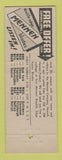 Matchbook Cover - Mennen Lather Shaving Cream