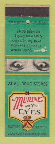 Matchbook Cover - Murine Eye Drops Cleaners