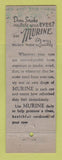Matchbook Cover - Murine Eye Drops Cleaners