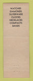 Matchbook Cover - A Robinson Jewelry Cleveland OH