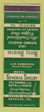 Matchbook Cover - Hotel General Shelby Bristol VA