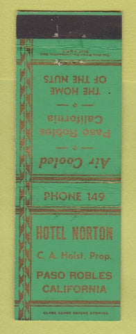 Matchbook Cover - Hotel Norton Paso Robles CA