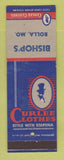Matchbook Cover - Curlee Men's Clothes Bishop's Rolla MO