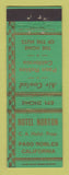 Matchbook Cover - Hotel Norton Paso Robles CA