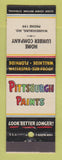 Matchbook Cover - Pittsburgh Paints Home Lumber Warrensburg MO