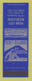 Matchbook Cover - Webb City Recreation Billiards Webb City MO