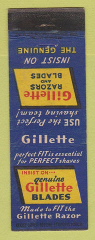 Matchbook Cover - Gillette Razor Blades WEAR