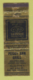 Matchbook Cover - Peggy Ann Grill Dalton GA WEAR