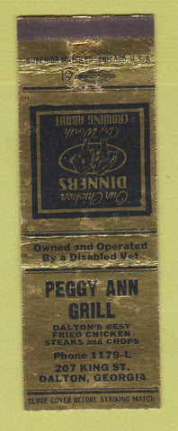 Matchbook Cover - Peggy Ann Grill Dalton GA WEAR