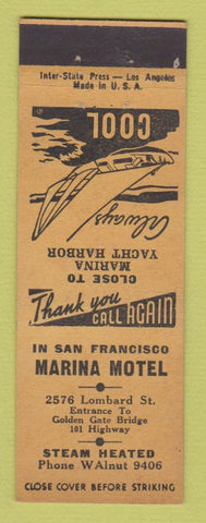 Matchbook Cover - Marina Motel San Francisco CA