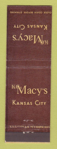 Matchbook Cover - Macy's Department Stores Kansas City MO