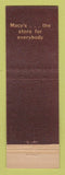 Matchbook Cover - Macy's Department Stores Kansas City MO