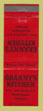 Matchbook Cover - Granny's Kitchen Grand Rapids MI