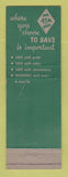 Matchbook Cover - Avondale Savings and Loan Chicago IL