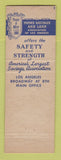Matchbook Cover - Home Savings and Loan Los Angeles CA