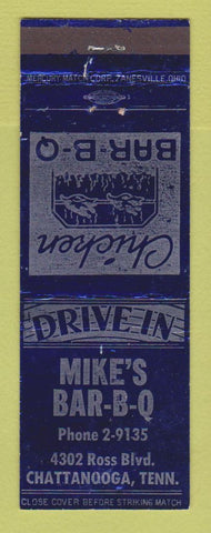 Matchbook Cover - Mike's BBQ Chattanooga TN WEAR