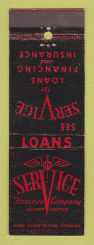 Matchbook Cover - Service Finance Company Hartford City IN Dunkirk Garrett