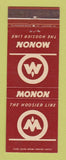 Matchbook Cover - Monon Hoosier Line Railroad