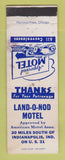 Matchbook Cover - Land o Nod Motel Indianapolis IN area WORN