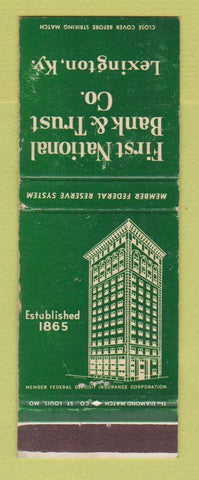 Matchbook Cover - First National Bank Lexington KY WEAR
