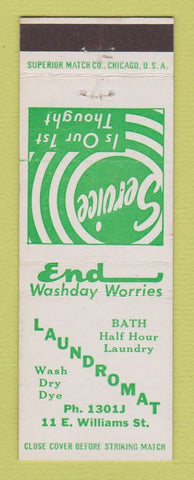 Matchbook Cover - Laundromat NO TOWN
