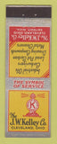 Matchbook Cover - JW Kelley Industrial Oils Cleveland OH Detroit MI