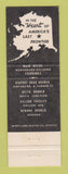Matchbook Cover - Alaska National Bank Fairbanks AK WEAR