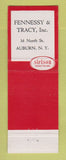 Matchbook Cover - Setson Men's Shoes Auburn NY Fennessy Tracy