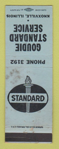 Matchbook Cover - Goudie Standard oil gas Knoxville IL WEAR