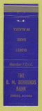 Matchbook Cover - BM Behrends Bank Juneau AK