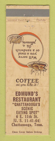 Matchbook Cover - Edmund's Restaurant Chattanooga TN