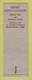 Matchbook Cover - Edmund's Restaurant Chattanooga TN