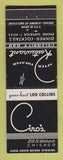 Matchbook Cover - Ciro's Chicago IL restaurant