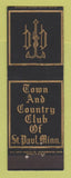 Matchbook Cover - Town and Country Club of St Paul MN