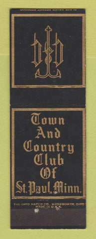 Matchbook Cover - Town and Country Club of St Paul MN
