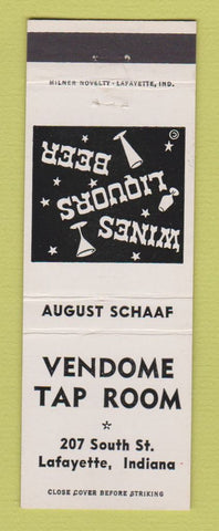Matchbook Cover - Vendome Tap Room Lafayette IN