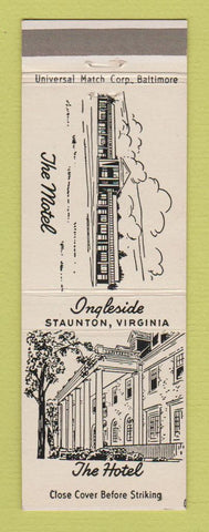 Matchbook Cover - Ingleside Hotel Motel Staunton VA