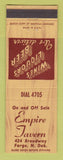 Matchbook Cover - Empire Tavern Fargo ND