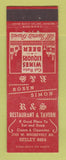 Matchbook Cover - R&S Restaurant Tavern Chicago IL ARROW