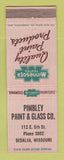 Matchbook Cover - Minnesota Tested Paints Pimbley Glass Sedalia MO