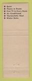 Matchbook Cover - Alamo Plaza Motel Indianapolis IN Davy Crockett Room