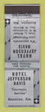 Matchbook Cover - Hotel Jefferson Davis Anniston AL