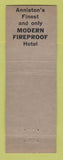 Matchbook Cover - Hotel Jefferson Davis Anniston AL