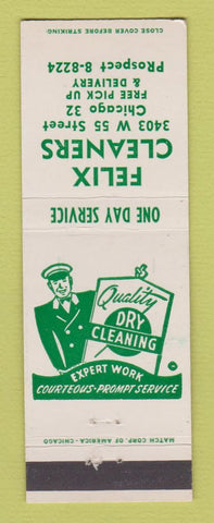 Matchbook Cover - Felix Cleaners Chicago IL
