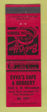 Matchbook Cover - Evva's Cafe Grocery Portland OR