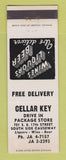 Matchbook Cover - Cellar Key Liquor Store Fort Lauderdale FL