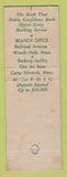 Matchbook Cover - Falmouth National Bank MA WEAR