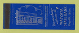 Matchbook Cover - Wayzata State Bank MN WEAR